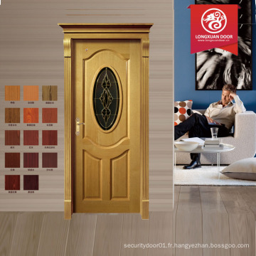 37,5 po x 81,625 po. Silverdale Brass Full Oval Lite Medium Oak Fiberglass Prehung Front Door